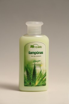 Šampūnas visų tipų plaukams Raskila su alavijų ekstraktu, 250 ml.